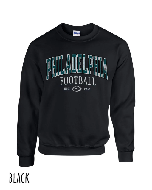 Vintage Philadelphia Football Sweatshirt | Football Sunday Crewneck | Philly Football Shirt | Eagles Sweatshirt | Philly Fan Shirt