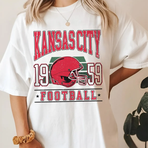 Vintage Style Kansas City Football Sweatshirt, Kansas City Football Shirt, Womens Men Kansas City Shirt, Kansas City Sweater, Retro Kansas