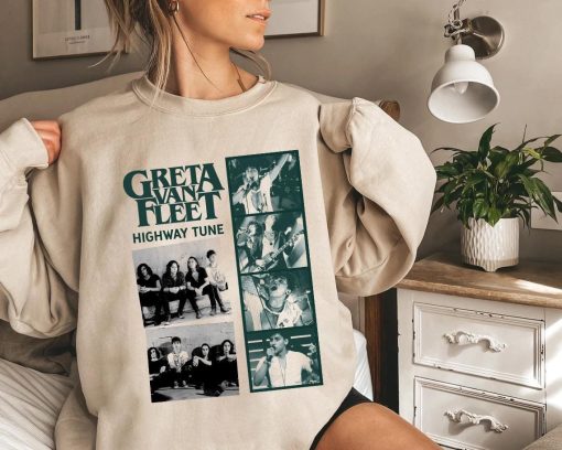 Greta Van Fleet Tshirt, Greta Van Fleet Tee, Retro Musical Shirt, Vintage Musician Shirt, Tour 2024 Gift