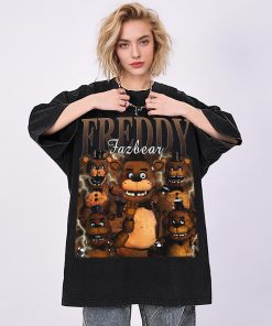 Freddy Fazbear Vintage Washed T-Shirt, Freddy Fazbear…