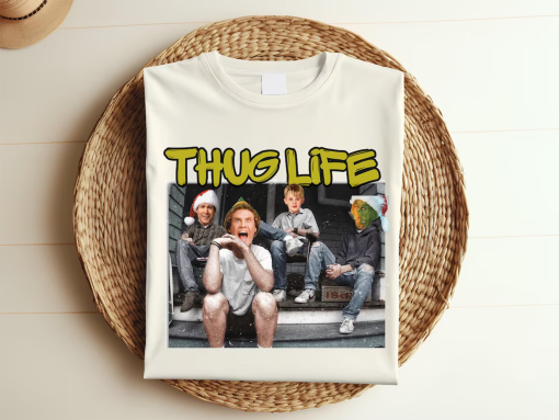 Thug Life Christmas Shirt, Christmas Movie Character Shirt, Home Alone Shirt, Elf Movie Tee, Clark Griswold Shirt