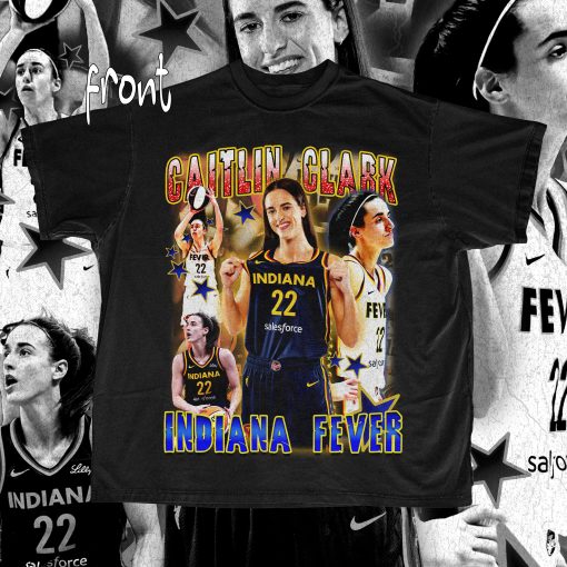 Ca-it-lin Cl-a-rk “Indiana Fever” Graphic T-Shirt 230 gsm