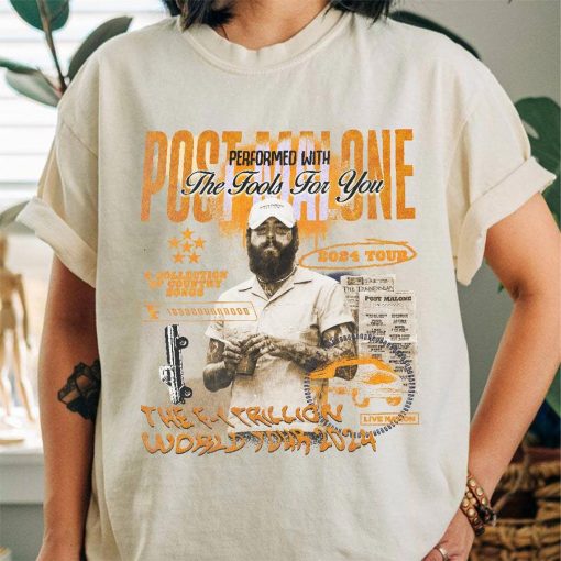 Post Malone Shirt, Post Malone Tour Music Shirt, A Collection Of Country Song List Post Malone Concert 2024 For Fan Unisex Shirt V1 0708M