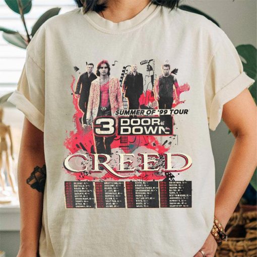 Crєєd Shirt, Wallen Concert Tour Shirt, Crєєd Tour Merch, Crєєd Band T-Shirt, Crєєd Summer of ’99 Tour Shirt Sweatshirt