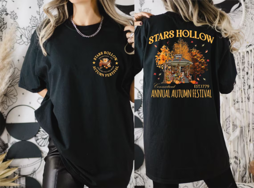 Comfort Colors Stars Hollow Fall Shirt ,Annual Autumn Festival Shirt, Vintage Style Stars Hollow Shirt, Luke’s Diner Coffee Tee