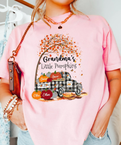 Grandma’s Little Pumpkin Shirt, Custom Grandma Shirt,…