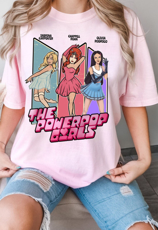 The powerpop girls Olivia ,Chappell, Sabrina – Crewneck