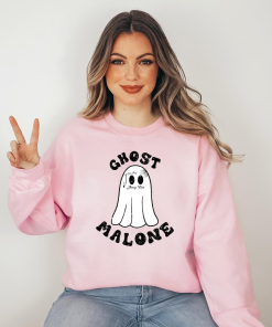 Ghost Malone Halloween Sweatshirt, Cute Funny Ghost…