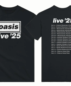 Oasis Live 25 Tour t-shirt Unisex Brit…