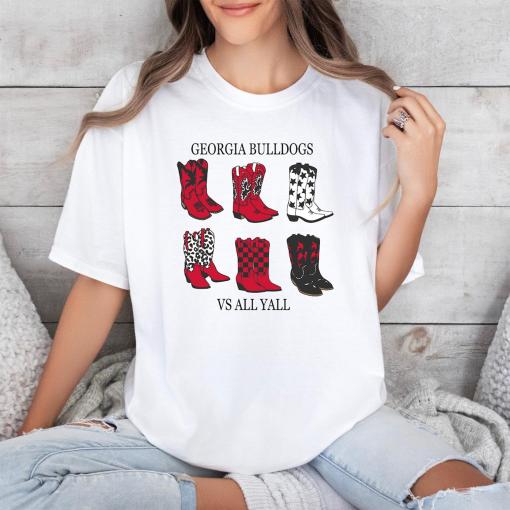 Georgia Bulldogs vs All Yall T-shirt, Women’s Tee, Graphic Tee, UGA Bulldogs, Game Day Outfit, University of Georgia, Go Dawgs