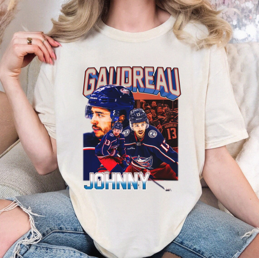 Johnny Gaudreau Shirt, Johnny Gaudreau Bootleg Sweatshirt, Ice Hockey American Shirt, Vintage Bootleg Graphic Tee, Gift For Women And Men