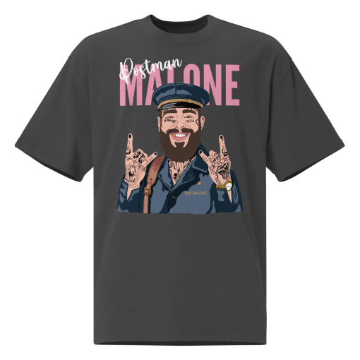 Postman Malone Post Malone t-shirt | funny Posty funny Rap Rapper Hip Hop Shirt | original illustration | Premium Oversized DTF print Tee