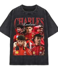 Charles Leclerc Vintage Unisex Shirt, Race car…