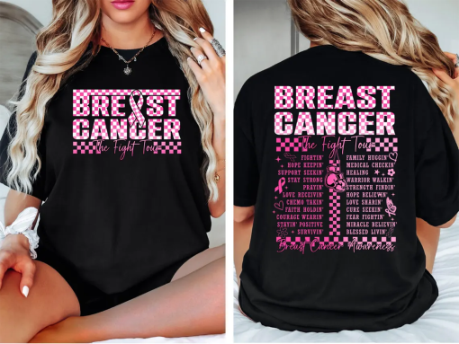 Breast Cancer Tour Shirt, Breast Cancer Awareness Shirt, Pink Ribbon Shirt, Cancer Support Tee ,Cancer Warrior Shirt, Cancer Survivor Shirt