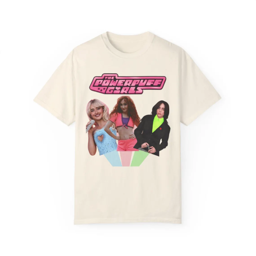 Powerpuff Girls shirt, Sabrina Carpenter t-shirt, Billie Eilish t-shirt, Chappell Roan t-shirt, Summer 2024 pop albums, Pop culture t-shirt