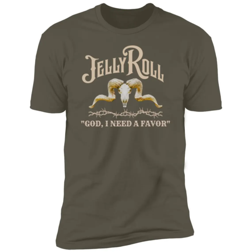 Jelly Roll “God, I Need a Favor” Premium Short Sleeve T-Shirt