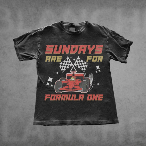 Sundays Are For F1 Racing, Formula One Comfort Colors Shirt