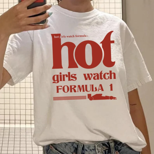 Hot Girl Watch Formula 1 Shirt, Sundays Are For Formula One, F1 Lover Shirt, Formula 1 Girl Shirt, Aesthetic Shirt, Preppy Shirt