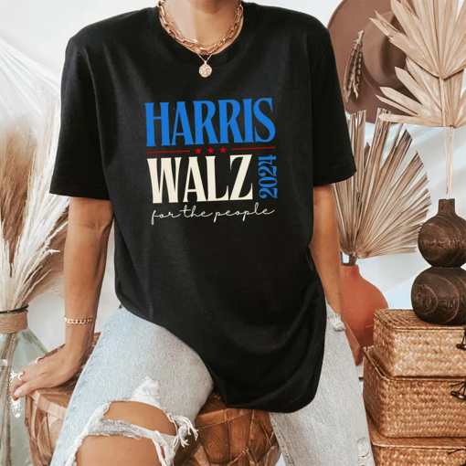 Kamala Harris Tim Walz Shirt | Harris Walz 2024 Madam President T Shirt | Democrat Politic Harris Shirt | Walz Rally For The People Tee