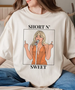 Sabrina Carpenter Short N’ Sweet Album T-Shirt,…