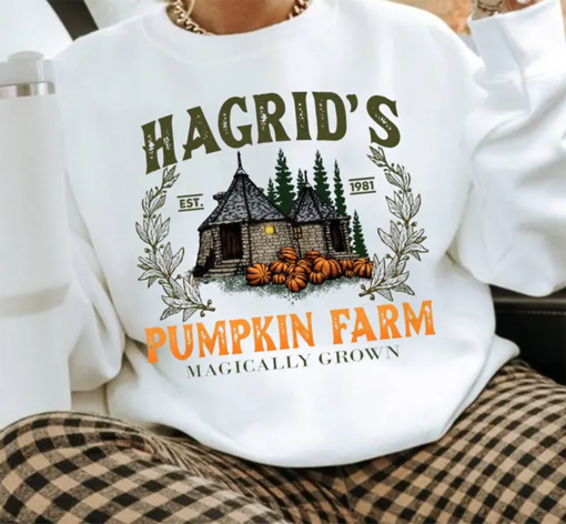 Hagrid’s Pumpkin Patch Sweatshirt, Fall Sweatshirt, Hagdrid’s Pumpkin Farm Shirt,Halloween Tee,Spooky Season,Pumpkin Thanksgiving Sweatshirt