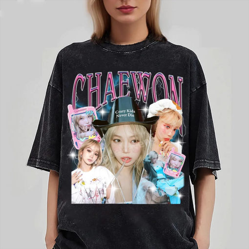 Chaewon Kpop Shirt, Chaewon Crazy Album Sweatshirt, Chaewon Le Sserafim Vintage Retro Graphic Music Unisex Gift Fan Hoodie