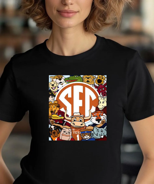 College Football Team Shirt, SEC South Eastern Conference Mascots Tee, SEC Unisex Mascot Sweatshirt, SEC Hoodie