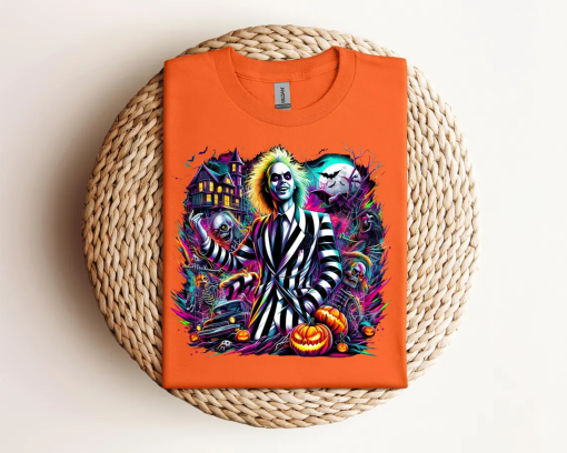 Beetlejuice Shirt/Sweatshirt, You’re the Ghost with the Most, Never Trust the Living, Strong and Unusual, Halloween Trendy Shirt