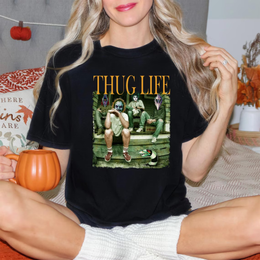 Thug Life Beetlejuice Halloween Killer Sweatshirt, It’s Showtime Beetlejuice, Movie Killer, Horror Friend Shirt, Horror Character Shirt