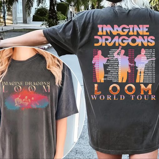 L00m Tour 2024 Ima.gine Dra.gons T-Shirt, Ima.gine Dra.gons T-Shirt, Dragons Fan Gift, L00m Tour 2024 Shirt, Ima.gine Dra.gons Merch Shirt