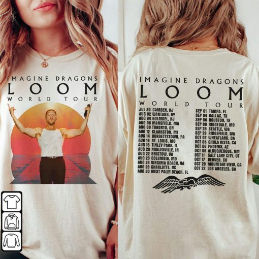 BlvckStyle Imagine Dragons Loom Tour 2024 Shirt, Imagine Dragons Band Fan Gift Concert 2 Side Unisex Shirt