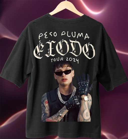 Peso Pluma Exodo Tour 2024 Shirt, Peso Pluma 2024 Concert Fan, Exodo Tour 2024 Shirt