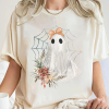 Halloween Lace Ghost shirt, Spooky Coquette shirt, Girly Ghost Lacey Ghost shirt, Spooky Season shirt, Ghost Floral Halloween Mama, Sublimation