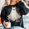 Cute Colorful Neon Boo Ghost shirt, Neon Halloween shirt, Retro Halloween shirt, Spooky Season shirt, Girly Halloween Sublimation Shirt