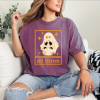 Cute Colorful Neon Boo Ghost shirt, Neon Halloween shirt, Retro Halloween shirt, Spooky Season shirt, Girly Halloween Sublimation Shirt