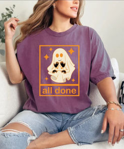 Comfort Colors® All Done Ghost Shirt, Halloween…