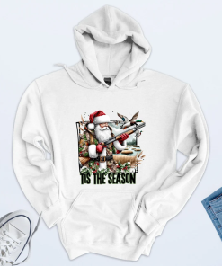 Camo Santa Sweatshirt, Santa Duck Hunting Sweater,Christmas…