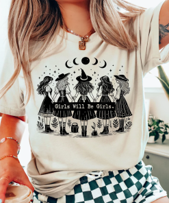 Girls Will Be Girls Witch Sweatshirt, Witchy…