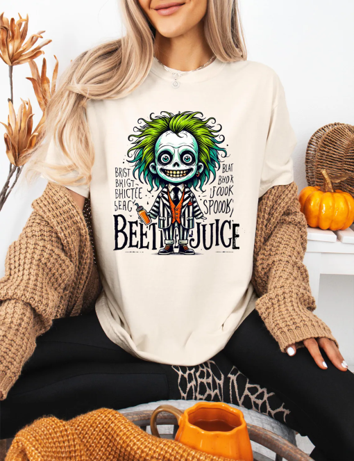 Beetlejuice Shirt The Juice is Loose Shirt Halloween Shirt Fall Shirt Cute Halloween Shirt, Beetlejuice Tee Halloween Party Shirt Unisex Tee