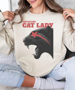 Childless Cat Lady Comfort Colors Shirt, Vote…