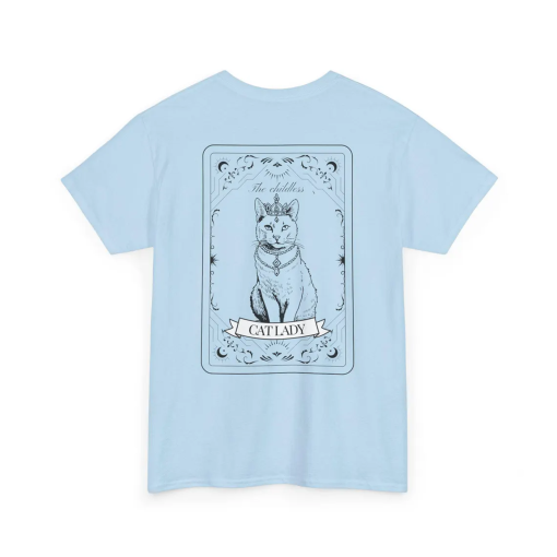 The childless Cat lady tarot card funny Shirt Cat lover gift silly meme Y2K T-Shirt gothic 90s feminism bestie single women divorce break up