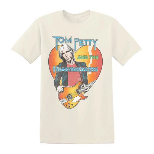 TOM PETTY – Tom And Guitar – Unisex T-Shirt – Officially Licensed – tom petty and the heartbreakers, 1980s music, free fallin, rock