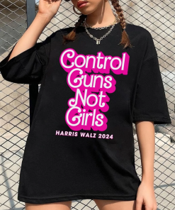 Control Guns not Girls (Pink Version) tee,…