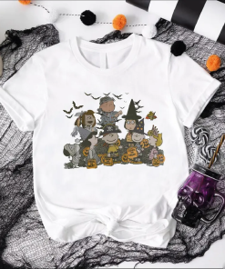 Peanuts Halloween Shirt, Spooky Halloween Movie Characters…