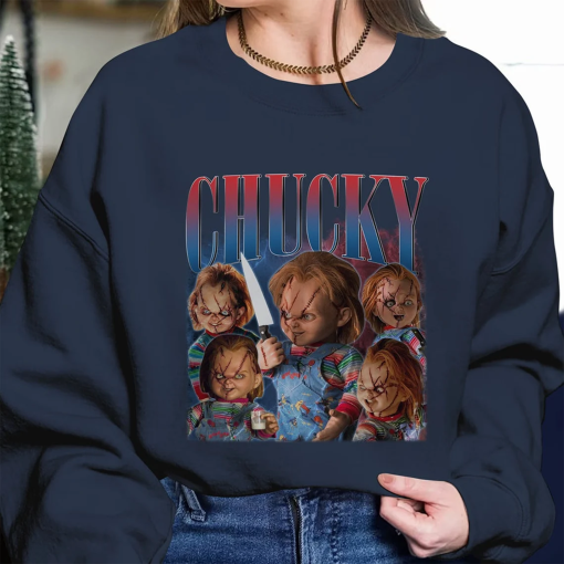 Chucky Horror Bootleg Sweatshirt, Chucky Vintage Homage Shirt, Killer Character Halloween Shirt, Horror Friends Shirt, Horror Movie Shirts