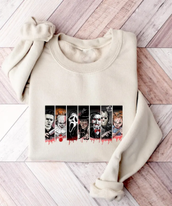 Horror Characters Friends Sweatshirt Hoodie, Horror Movie…