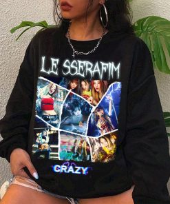 Le Sserafim Vintgae Crazy Album Sweatshirt, Crazy…