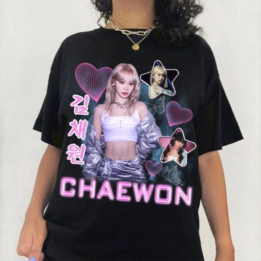 Vintage Chaewon Le Sserafim Sweatshirt, Le Sserafim Crazy 4th Mini Album K-Pop, Chaewon Vintage Retro Bootleg Shirt, Kpop Merch Tee.