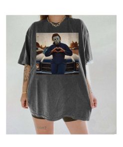 Vintage Michael Myers Halloween Heart Hands Shirt,…