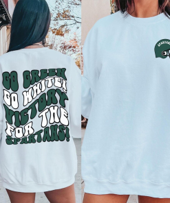 Retro Michigan State Football Sweatshirt Trendy Womens…